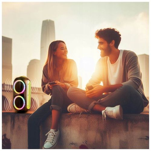 GŁOŚNIK BLUETOOTH USB SD FM AUX PRZENOŚNA KOLUMNA BOOMBOX KARAOKE MIKROFON na Arena.pl