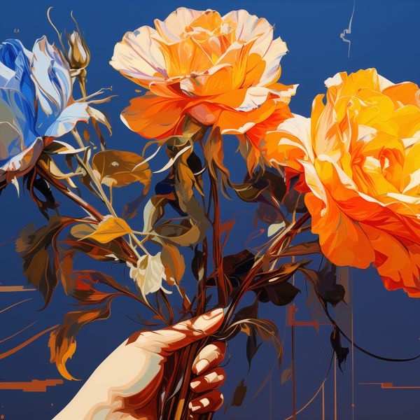 Plakat 90x90cm Żywy Uścisk zdjęcie 1