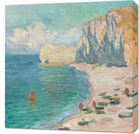 Obraz 70x70cm The Beach and the Falaise d'Amont, Monet Vintage