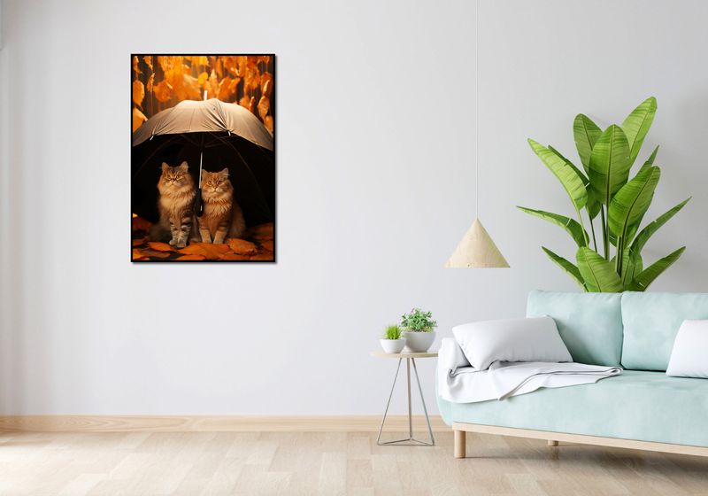 Plakat 68x98cm Jesienny Koci Schron zdjęcie 4