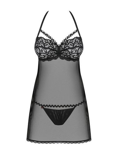 Prześwitująca Babydoll i Stringi - Obsessive Joylace L/XL na Arena.pl