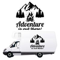NAKLEJKA NA SAMOCHÓD TERENOWY dekoracyjna adventure góry las KAMPER 70 cm