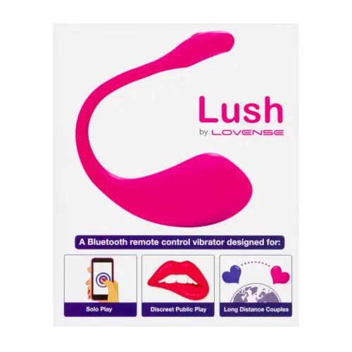 lovense lush 2 - wibrujące jajko bluetooth z aplikacją, rożowe na Arena.pl