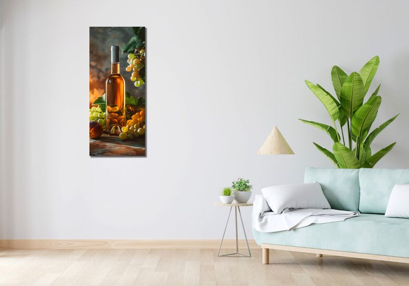 Obraz 40x100cm Bursztynowe Wino zdjęcie 2