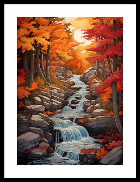 Plakat 25x35cm Jesienne Wodospady zdjęcie 3