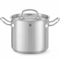 garnek wysoki kitchen line z pokrywką 2,8 l śr. 160 x 140 h - hendi 837108