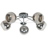 Loftowa LAMPA sufitowa 1018/5 8C Elem metalowa OPRAWA szklane kule chrom