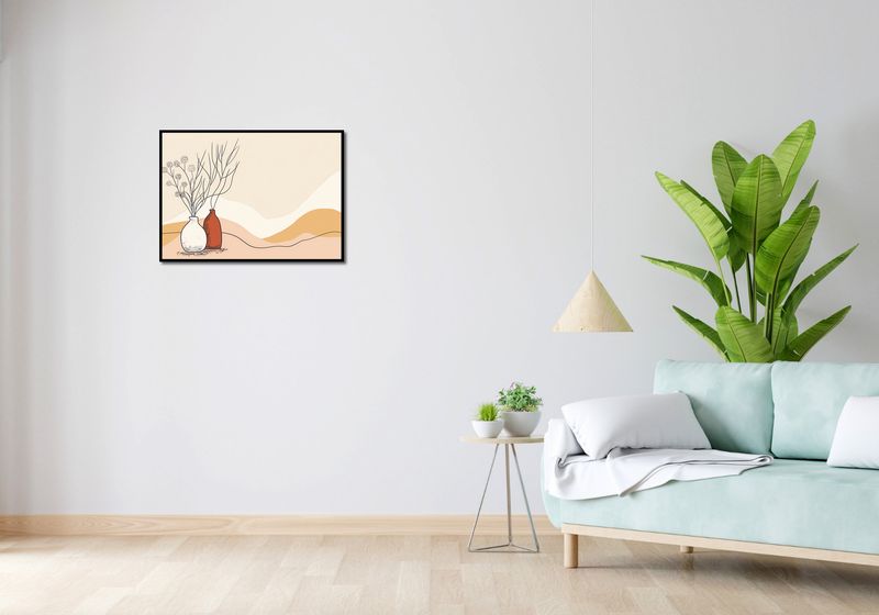 Plakat 70x50cm Stylowe Beże zdjęcie 4