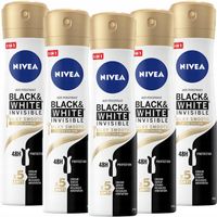 2X NIVEA Antyperspirant Black&White spray 5x150ml