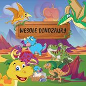 Wesołe Dinozaury. Wierszyki Książka dla Dzieci Oprawa Twarda 10 str