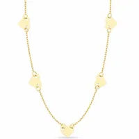 Złoty naszyjnik gwiazd 333 CELEBRYTKA SERCE SERCA