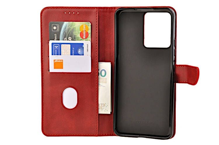 Etui portfel Wallet do Xiaomi Redmi Note 12 4G czerwony zdjęcie 3