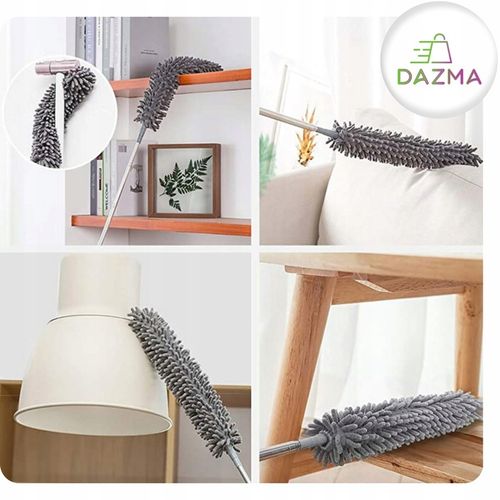 Szczotka do Kurzu Pajęczyn Zmiotka Teleskopowa Miotełka 280 cm Końcówki 4w1 na Arena.pl