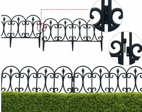 PŁOT PŁOTEK OGRODOWY PALISADA 4SZT 240CM OBRZEŻE zdjęcie 12