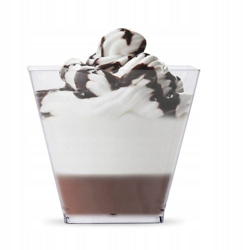 Pucharki Kwadratowe do deserów 120ml 50szt na Arena.pl