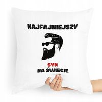Poduszka Prezent Dla Syna Najfajniejszy Na Świecie Z Nadrukiem Ze Zdjęciem