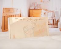 Zaproszenie, prośba o zostanie chrzestnym ze zdjęciem dziecka Pch-05