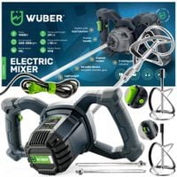 MIESZADŁO DO KLEJU BETONU ELEKTRYCZNE 1400W + 2x MIESZALNIKI PRZEDŁUŻKI