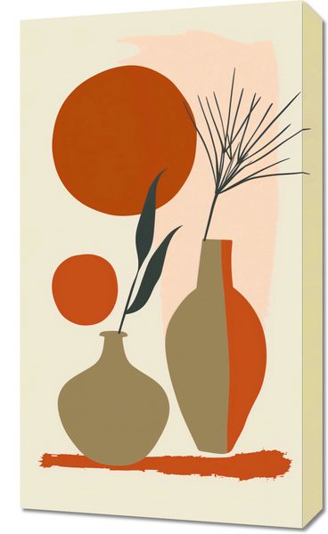 Obraz 40x70cm Wazy w Czerwieni zdjęcie 1