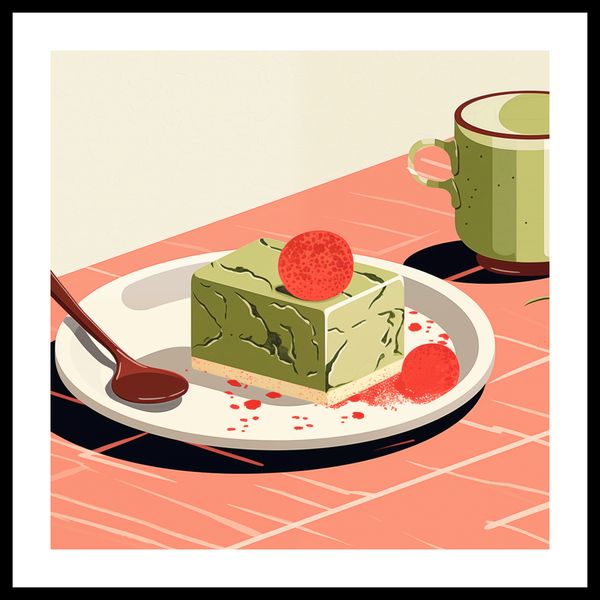 Plakat 60x60cm Deser Matcha zdjęcie 3