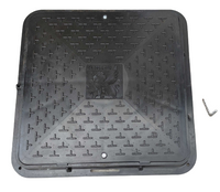 Pokrywa właz do studzienki szamba 60cm WL-60/72 czarny