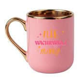 KUBEK "NIE WKURWIAJ MAMY" Wzór - Elegant Różowo-Złoty 330 ml