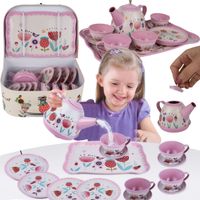 Zestaw Metalowy do Herbatki w Walizce dla Dzieci