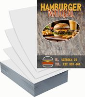 Ulotki A5 reklamowe firmowe 100 szt projekt w cenie HAMBURGER FAST FOOD