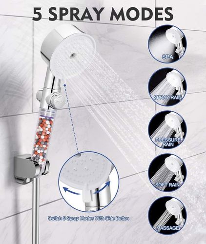 Słuchawka wysokociśnieniowa 5w1 z filtrem jonowym na Arena.pl