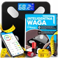 WAGA ŁAZIENKOWA ANALITYCZNA SLIM 180KG SMART+ 31w1 ANDROID iOS + CENTYMETR