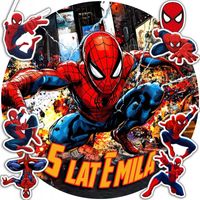 OPŁATEK NA TORT 30CM - SPIDERMAN VENOM + IMIĘ + GRATIS! 24CM 26CM