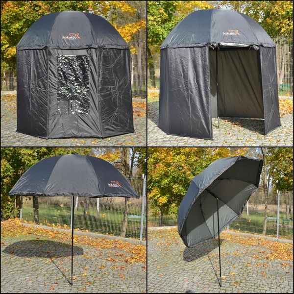PARASOL WĘDKARSKI PEŁNY NAMIOT 250CM GUMA PARASOL DLA ZADAŃ SPECJALNYCH zdjęcie 3