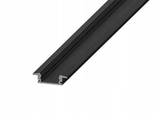 PROFIL aluminiowy do taśma LED czarny wpuszczany klosz 2M zestaw na Arena.pl