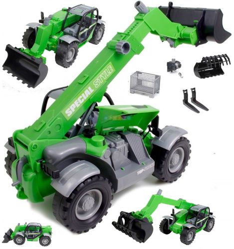 TRAKTOR ŁADOWARKA MANITOU 50CM EL.RUCHOME KOSZ na Arena.pl