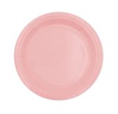 Talerzyki papierowe różowe, 18 cm 6 szt.