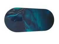 Podstawka pod znicze Owalna Czarno - Zielona