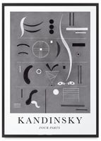 Plakat Kandinsky reprodukcje 50x70 cm w czarnej ramie