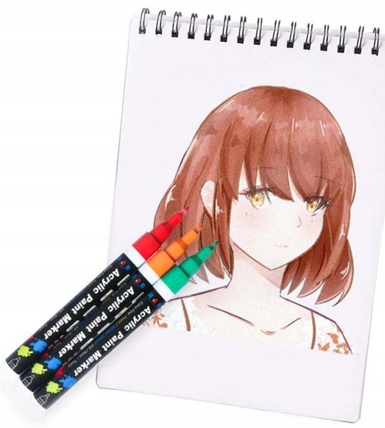 MARKERY AKRYLOWE PISAKI FLAMASTRY DO MALOWANIA KAMIENI UBRAŃ SZKŁA BUTÓW 18 zdjęcie 11