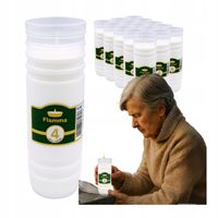 Wkłady do Zniczy Rewelacyjne na Upały Parafinowe 4dni x15 Długopalące do96h