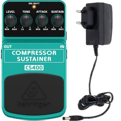 Efekt gitarowy Behringer CS400 Compressor Sustainer Zasilacz 9V ZESTAW na Arena.pl