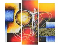 90 80CM OBRAZ T3 ELEM TAŃCZĄCE POSTACIE DRUK ŚCIENNY