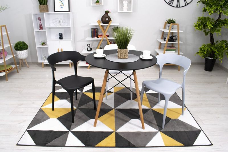 Krzesło ULME - czarne x 2 zdjęcie 10