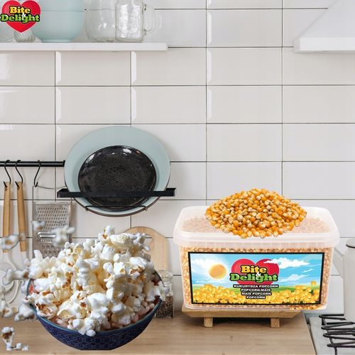 POPCORN KUKURYDZA ZIARNO DO PRAŻENIA BEZ SOLI 99,8% OTWARTYCH ZIAREN 4kg na Arena.pl