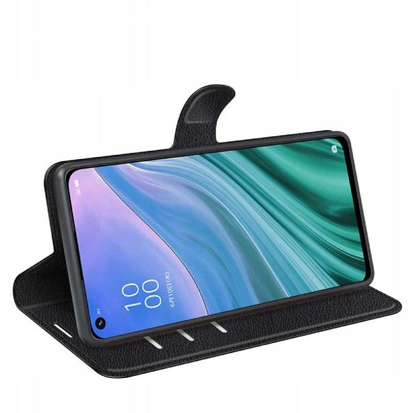 Litchi Oppo A54/A74/A93 5G Czarny zdjęcie 5