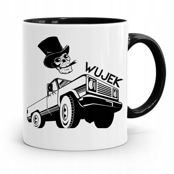 Kubek Czarny Prezent Wujka Na Urodziny Imieniny Z Nadrukiem Ze Zdjęciem zdjęcie 1