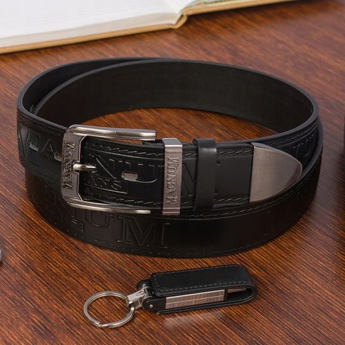 Pasek męski skórzany premium szeroki 4cm klasyczny czarny Beltimore na Arena.pl