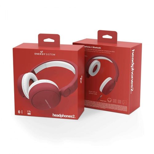 Energy Sistem Headphones 2 Headband/On-Ear, Bluetooth, Ruby Red, Wireless na Arena.pl