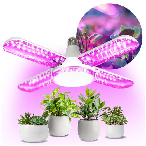 Żarówka Lampa Do Uprawy Wzrostu Roślin 40W E27 Oświetlenie LED Mocna na Arena.pl