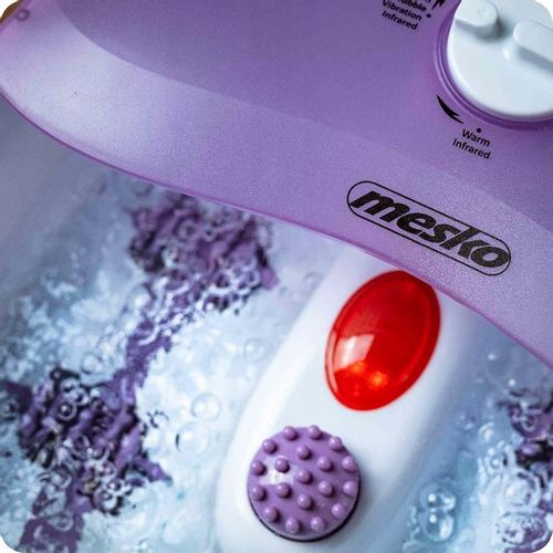 Masażer do stóp wodny hydromasażer do nóg podczerwień 4 rolki 3 nasadki na Arena.pl