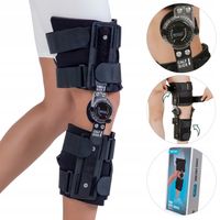 ORTEZA STAWU KOLANOWEGO STABILIZATOR KOLANA ZEGAR REGULACJA KĄTA ZGIĘCIA